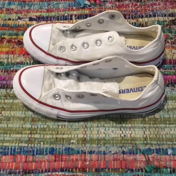 White Converse Allstar Sneakers - Picture 2 of 5